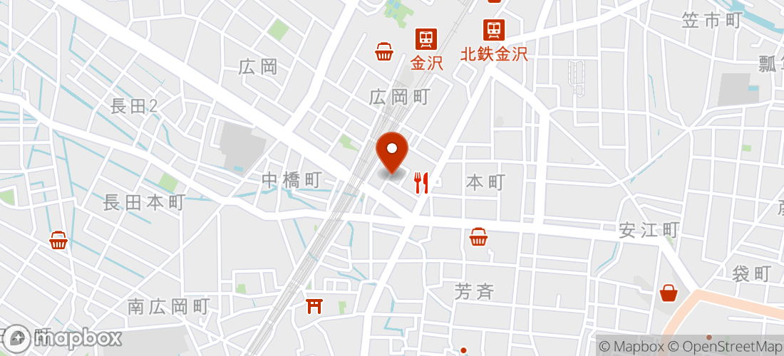 map of hotel at 136.6467221, 36.57491208
